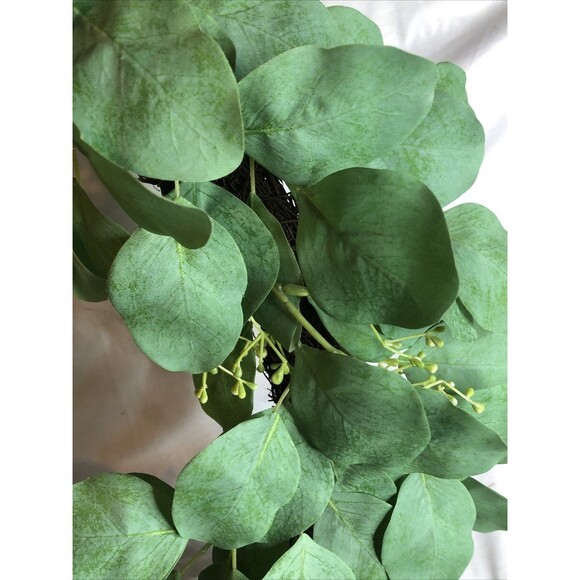 Hearth & Hand with Magnolia 24" Faux Seeded Eucalyptus Artificial Wreath Display - Picture 8 of 9
